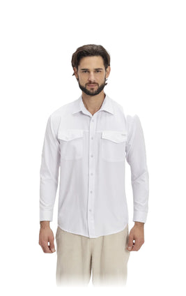 Camisa Nomad Hardwear Manga Larga Blanco