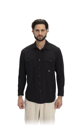 Camisa Nomad Hardwear Manga Larga Negro