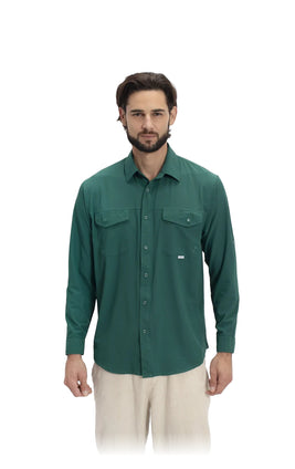 Camisa Nomad Hardwear Manga Larga Verde Jungla