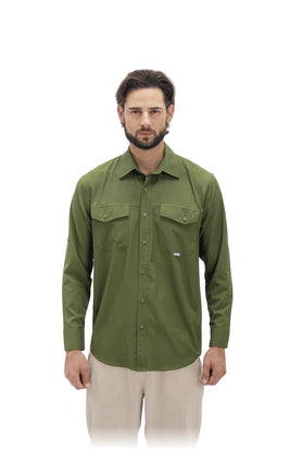 Camisa Nomad Hardwear Manga Larga Verde Militar